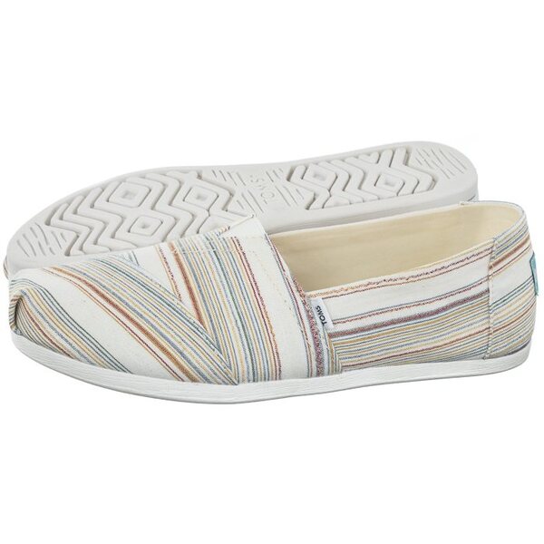  Toms Espadryle Alpargata Natural Recycled Cotton Soft Stripe 10019644 (ts32-a) Toms 