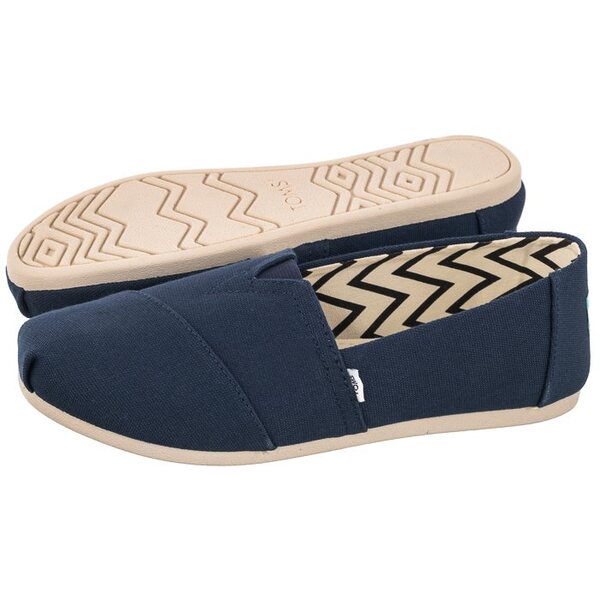  Toms Espadryle Alpargata Navy Recycled Cotton Canvas 10017712 (ts21-c) Toms 