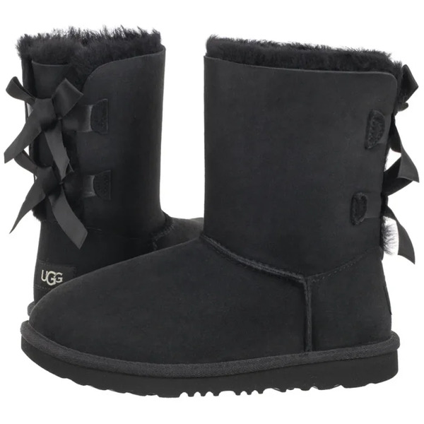  Ugg Kozaki K Bailey Bow Ii 1017394k Blk (ua120-a) Ugg 