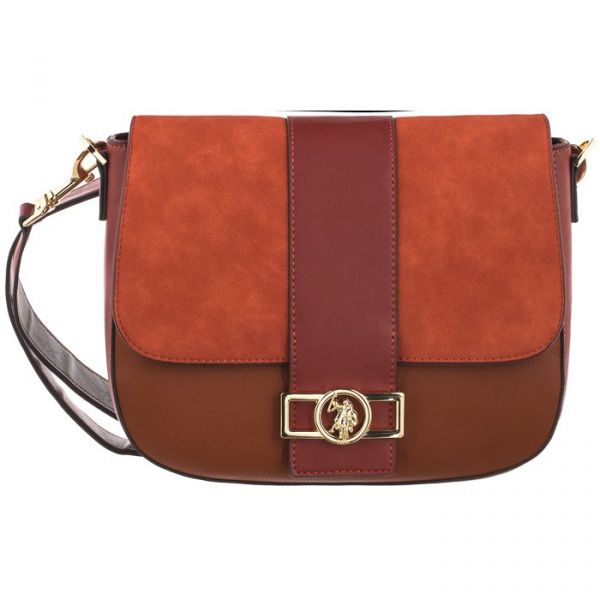  U.s. Polo Assn. Torebka Albany Crossb. W/flap Bag Pu Rust Multicolor Biuyb4900wvp837 (us42-a) U.s. Polo Assn. 