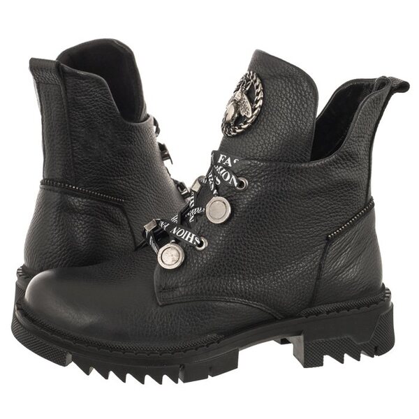  Venezia Botki Czarne 18000-2 Black (ve754-a) Venezia 