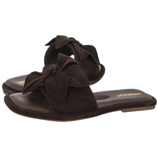  Venezia Klapki Brązowe V411-04522-02tdm (ve917-a) Venezia 