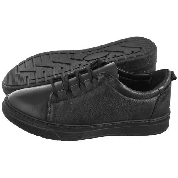  Venezia Półbuty Czarne D009leblosp048 (ve788-a) Venezia 