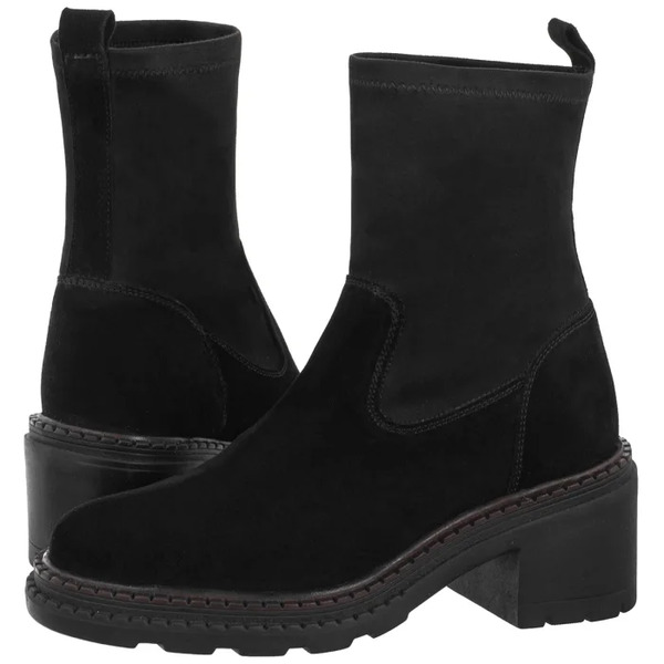  Wojas Botki Czarne 55360-81 (wo348-b) Wojas 