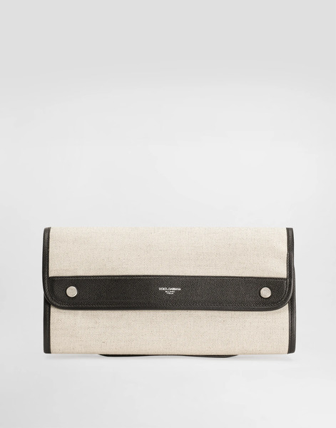  Dolce & Gabbana Dolce & Gabbana Atene Salt&pepper And Calfskin Necessaire - Man Briefcase And Clutches Multicolor Onesize 