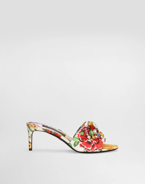  Dolce & Gabbana Dolce & Gabbana Brocade Mules - Woman Slides And Mules Print 38 