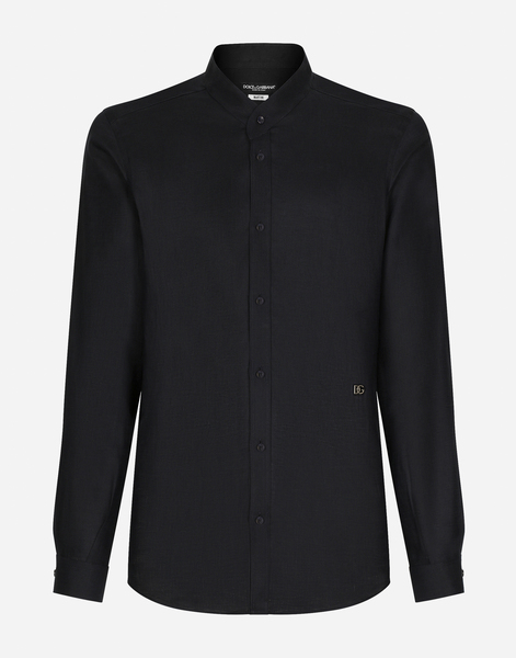  Dolce & Gabbana Dolce & Gabbana Camicia - Man Shirts Blue Linen 43 