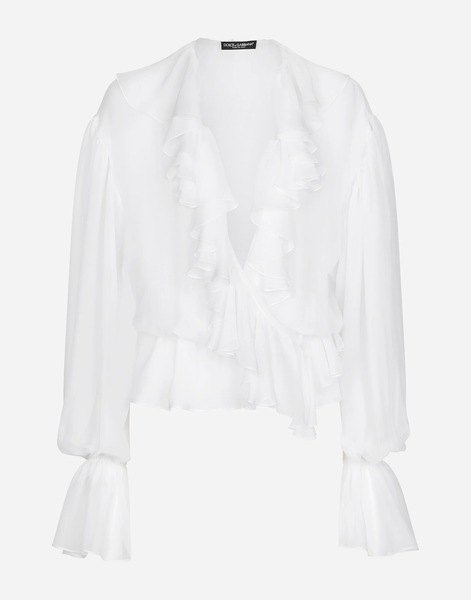  Dolce & Gabbana Dolce & Gabbana Camicia - Woman Shirts And Tops White Silk 48 