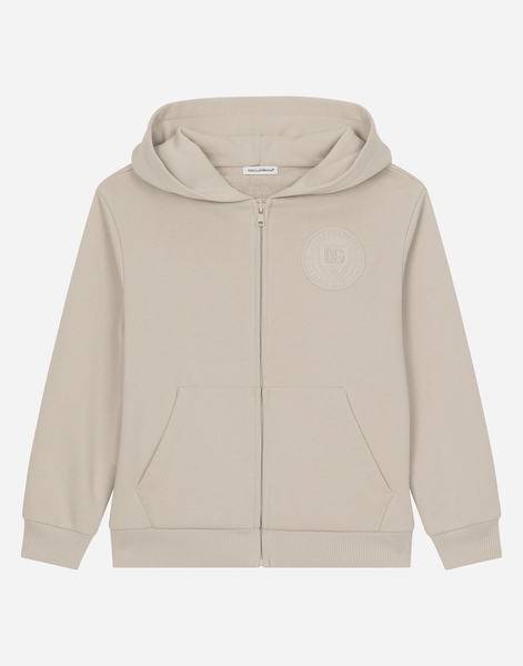  Dolce & Gabbana Dolce & Gabbana Cappuccio Con Zip - Man T-shirts And Sweatshirts Beige 13 Years 