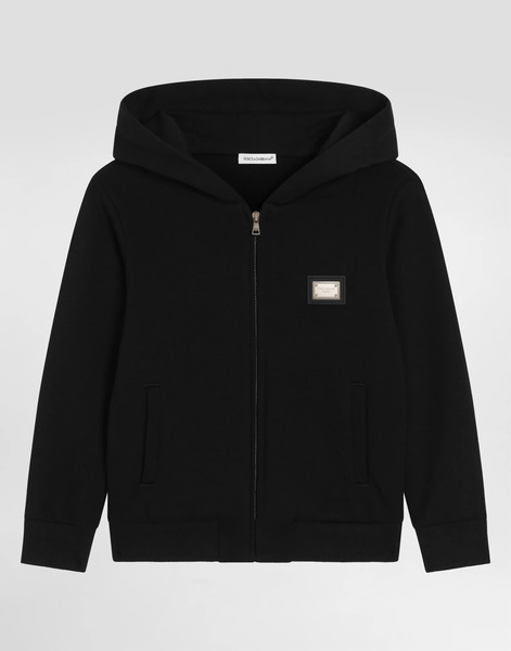  Dolce & Gabbana Dolce & Gabbana Cappuccio Con Zip - Man T-shirts And Sweatshirts Black 12 Years 