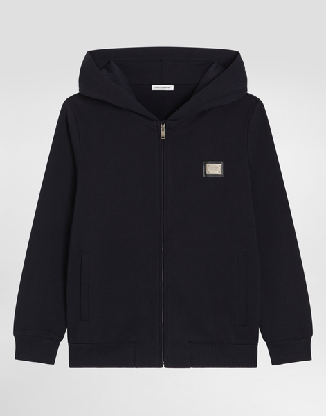  Dolce & Gabbana Dolce & Gabbana Cappuccio Con Zip - Man T-shirts And Sweatshirts Blue 4 Years 