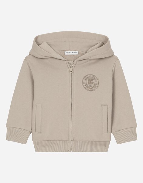  Dolce & Gabbana Dolce & Gabbana Cappuccio Con Zip - Man Topwear Beige 3/6 Months 