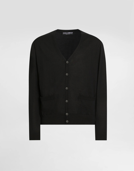  Dolce & Gabbana Dolce & Gabbana Cashmere Cardigan - Man Sweaters And Cardigans Black 60 