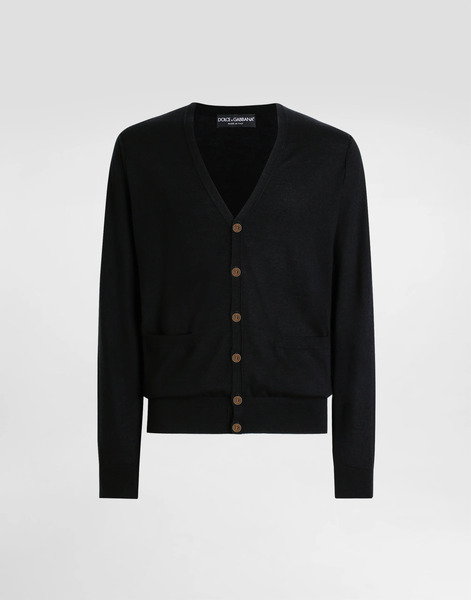  Dolce & Gabbana Dolce & Gabbana Cashmere Cardigan - Man Sweaters And Cardigans Black 60 