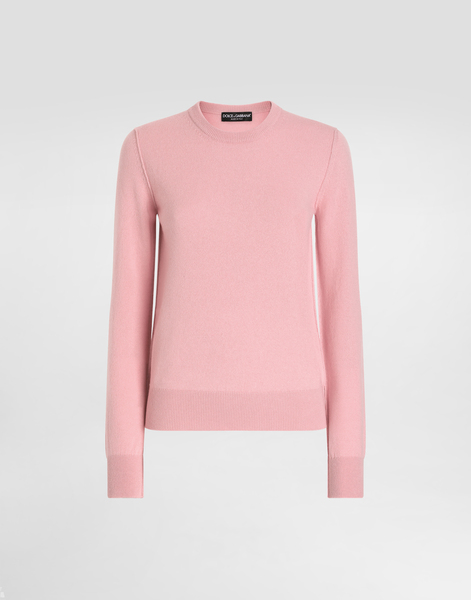  Dolce & Gabbana Dolce & Gabbana Cashmere Sweater With Inside-out Seams - Woman Sweaters And Cardigans Pink 40 
