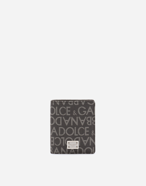  Dolce & Gabbana Dolce & Gabbana Coated Jacquard Bifold Card Holder - Man Wallets And Small Leather Goods Multi-colored Fabric Onesize 