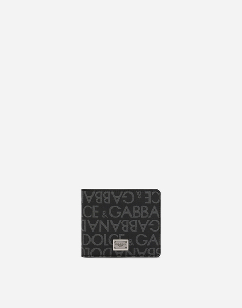  Dolce & Gabbana Dolce & Gabbana Coated Jacquard Bifold Wallet - Man Wallets And Small Leather Goods Multi-colored Fabric Onesize 