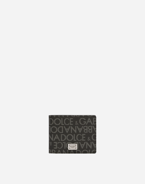  Dolce & Gabbana Dolce & Gabbana Coated Jacquard Bifold Wallet - Man Wallets And Small Leather Goods Multi-colored Fabric Onesize 