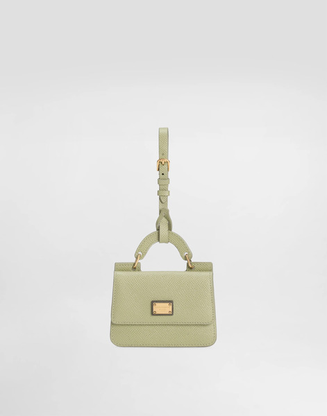  Dolce & Gabbana Dolce & Gabbana Dauphine Calfskin Card Holder - Woman Wallets And Small Leather Goods Green Leather Onesize 