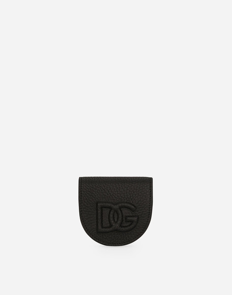  Dolce & Gabbana Dolce & Gabbana Deerskin-print Calfskin Coin Wallet - Man Wallets And Small Leather Goods Black Onesize 
