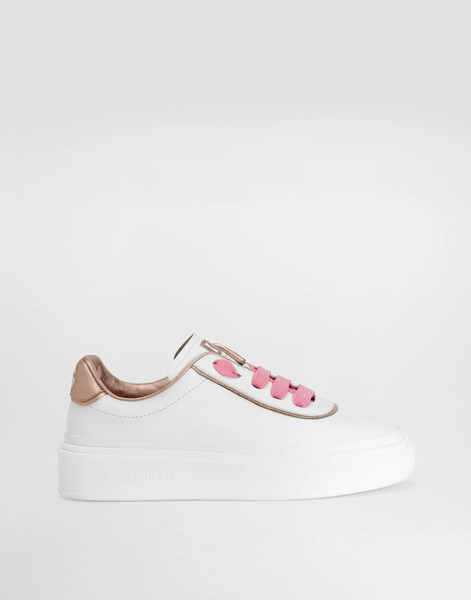  Dolce & Gabbana Dolce & Gabbana Dg Girlie Up Nappa Calfskin And Laminate Sneakers - Woman Shoes (27-40) Multicolor 30 