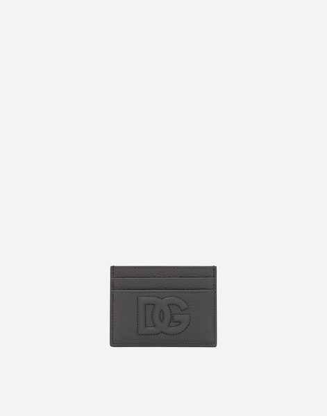  Dolce & Gabbana Dolce & Gabbana Dg Logo Card Holder - Man Wallets And Small Leather Goods Grey Onesize 