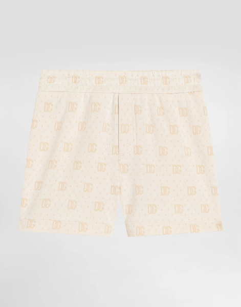  Dolce & Gabbana Dolce & Gabbana Dg Pattern And Polka Dots Jacquard Bermuda Shorts - Man Trousers And Shorts Multi-colored 9/12 Months 