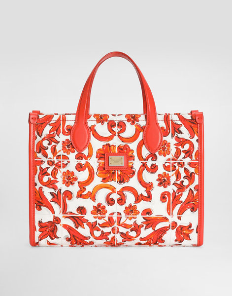  Dolce & Gabbana Dolce & Gabbana Dg Tote Shopping Bag In Majolica-print Canvas - Woman Accessories Multicolor Onesize 