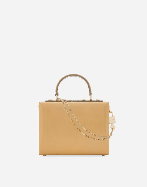  Dolce & Gabbana Dolce & Gabbana Dolce Box Handbag - Woman Handbags Gold Leather Onesize 