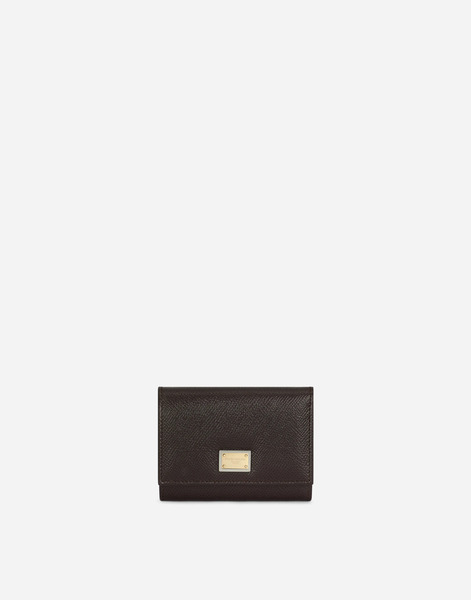  Dolce & Gabbana Dolce & Gabbana French Flap Wallet With Tag - Woman Wallets And Small Leather Goods Purple Leather Onesize 