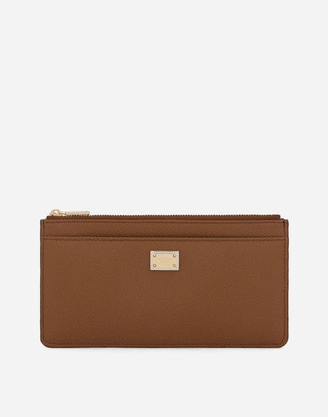  Dolce & Gabbana Dolce & Gabbana Large Card Holder With Tag - Woman Wallets And Small Leather Goods Brown Leather Onesize 