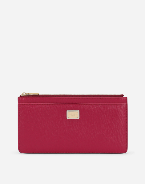  Dolce & Gabbana Dolce & Gabbana Large Card Holder With Tag - Woman Wallets And Small Leather Goods Fuchsia Leather Onesize 