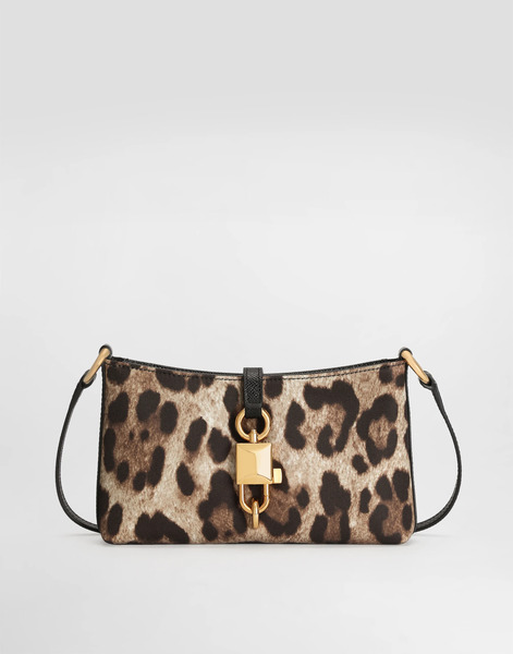  Dolce & Gabbana Dolce & Gabbana Leopard-print Lock Shoulder Bag - Woman Shoulder And Crossbody Bags Animal Print Onesize 