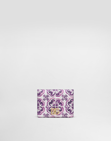  Dolce & Gabbana Dolce & Gabbana Majolica-print Continental Calfskin Wallet - Woman Wallets And Small Leather Goods Multicolor Onesize 