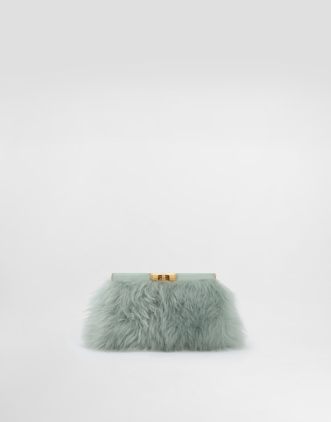  Dolce & Gabbana Dolce & Gabbana Marlene Shoulder Bag In Shearling And Calfskin - Woman Clutches And Mini Bags Multicolor Onesize 
