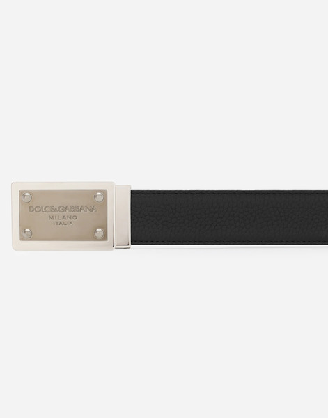 Dolce & Gabbana Dolce & Gabbana Metal Buckle Plate - Man Belts Silver Onesize 
