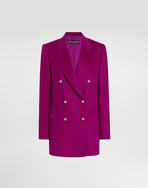  Dolce & Gabbana Dolce & Gabbana Oversize Double-breasted Cashmere Jacket - Woman Blazers Fuchsia 36 