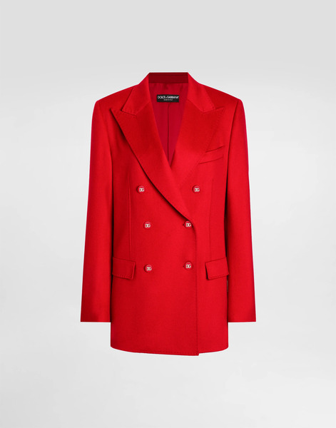  Dolce & Gabbana Dolce & Gabbana Oversize Double-breasted Cashmere Jacket - Woman Blazers Red 42 