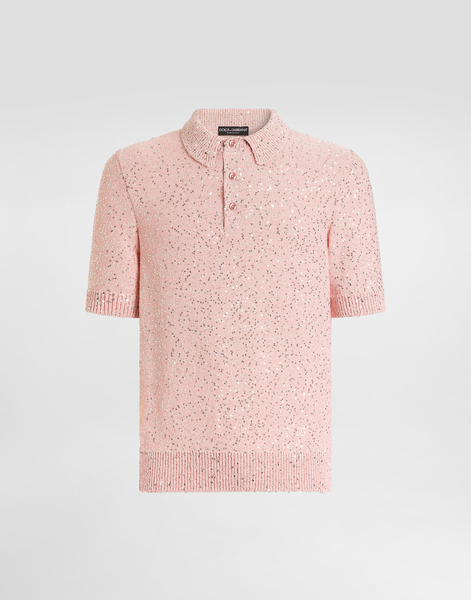  Dolce & Gabbana Dolce & Gabbana Polo M/c - Man Sweaters And Cardigans Pink 50 