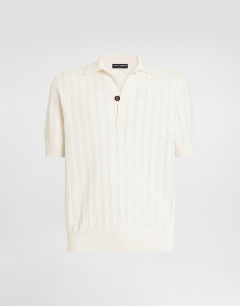  Dolce & Gabbana Dolce & Gabbana Polo M/c - Man Sweaters And Cardigans White 52 