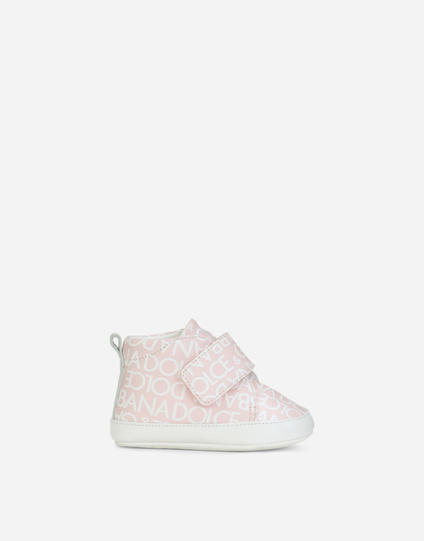  Dolce & Gabbana Dolce & Gabbana Printed Nappa Leather Mid-top Sneakers - Man Newborn Boys' Shoes (16-20) Pink Leather 17 