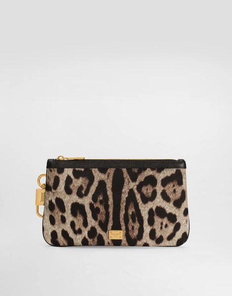  Dolce & Gabbana Dolce & Gabbana Printed Nylon Necessaire - Woman Wallets And Small Leather Goods Animal Print Onesize 