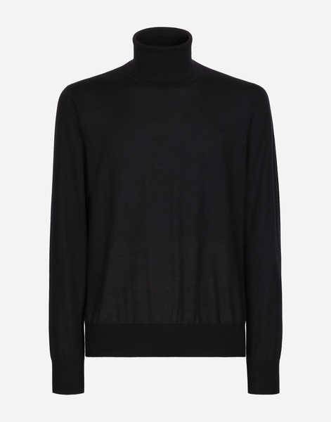  Dolce & Gabbana Dolce & Gabbana Pull Collo Alto - Man Sweaters And Cardigans Blue 44 