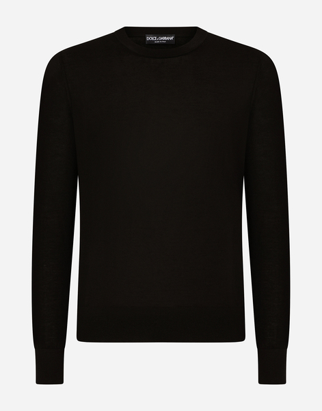  Dolce & Gabbana Dolce & Gabbana Pull Girocollo - Man Sweaters And Cardigans Black Cashmere 56 