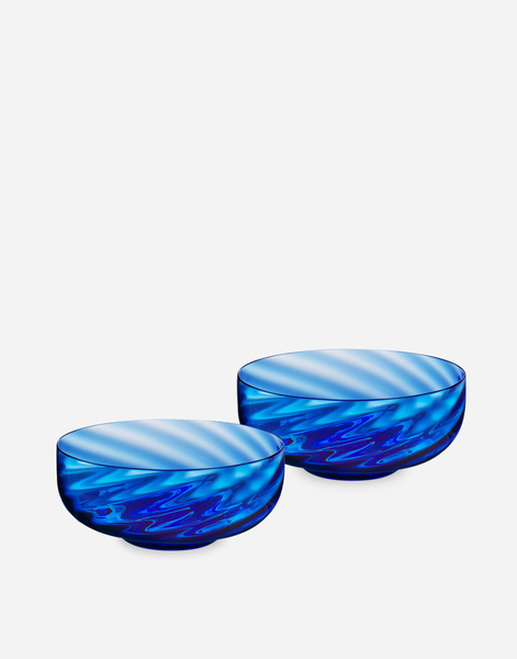  Dolce & Gabbana Dolce & Gabbana Set 2 Hand-blown Murano Glass Ice Cream Bowls - Centerpieces And Serving Bowls Multicolor Onesize 