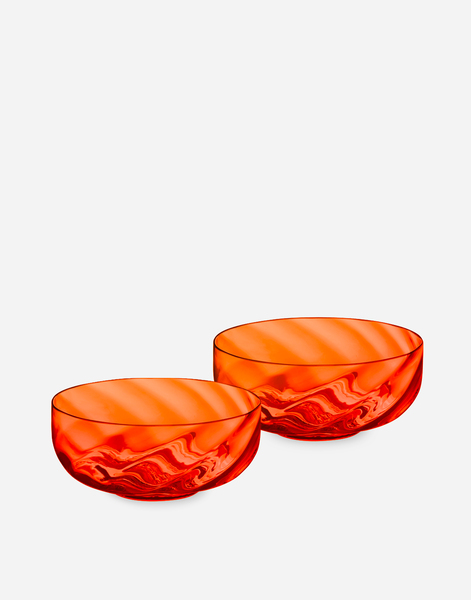  Dolce & Gabbana Dolce & Gabbana Set 2 Hand-blown Murano Glass Ice Cream Bowls - Centerpieces And Serving Bowls Multicolor Onesize 