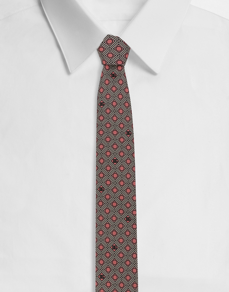  Dolce & Gabbana Dolce & Gabbana Silk Jacquard Tie With Micro-designs And Dg Logo - Man Ties And Pocket Squares Print Onesize 