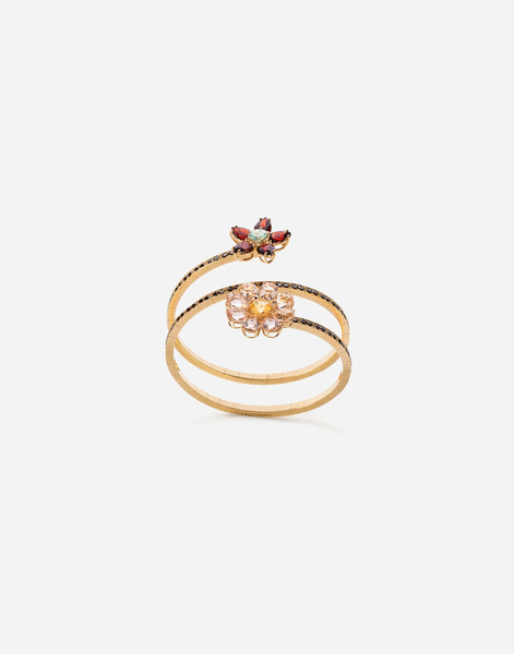  Dolce & Gabbana Dolce & Gabbana Spring Bracelet 18kt Yellow Gold, Rhodolite Garnets, Morganites, Blue Zircon And Citrine - Woman Bracelets Gold S 