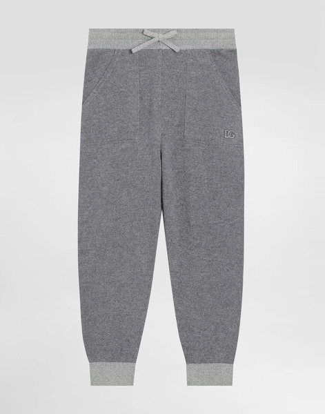  Dolce & Gabbana Dolce & Gabbana Wool And Cashmere Fleece Trousers - Man Trousers And Shorts Gray 10 Years 
