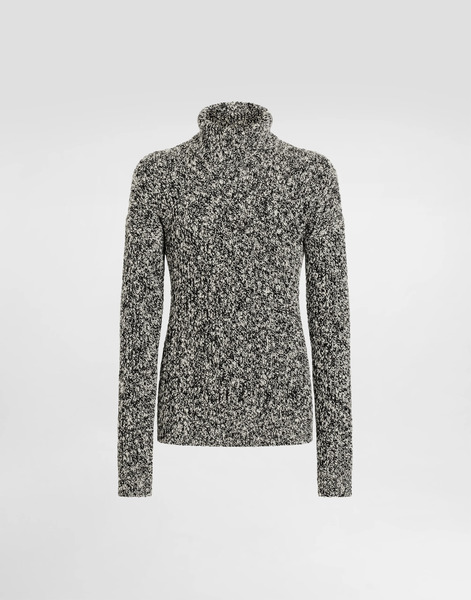  Dolce & Gabbana Dolce & Gabbana Wool Blend Turtleneck - Man Sweaters And Cardigans Black S 